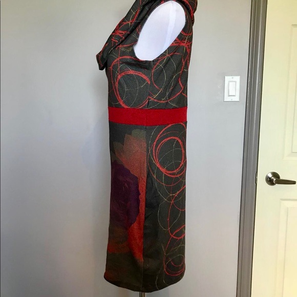 Art Deco + Dark Romance Vintage Midi Dress - Picture 4 of 7